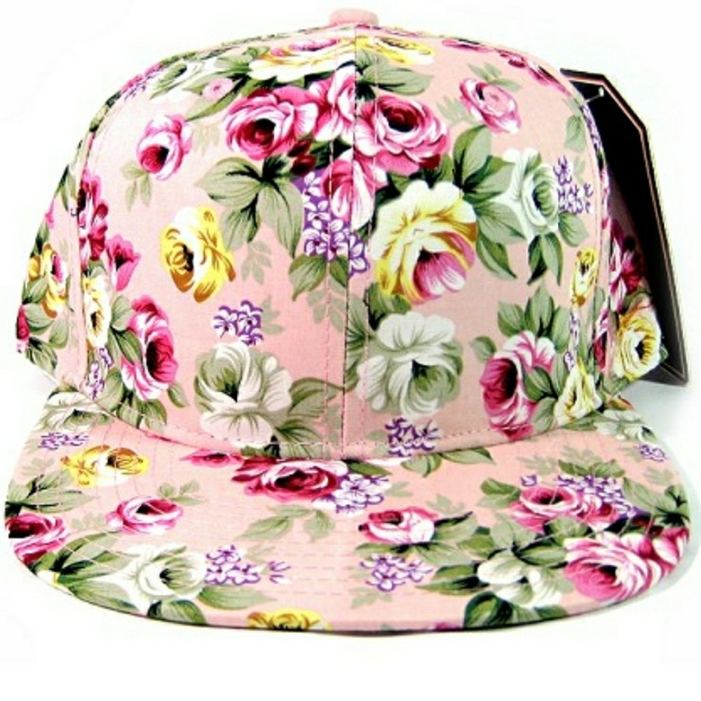 Pink floral Hat
